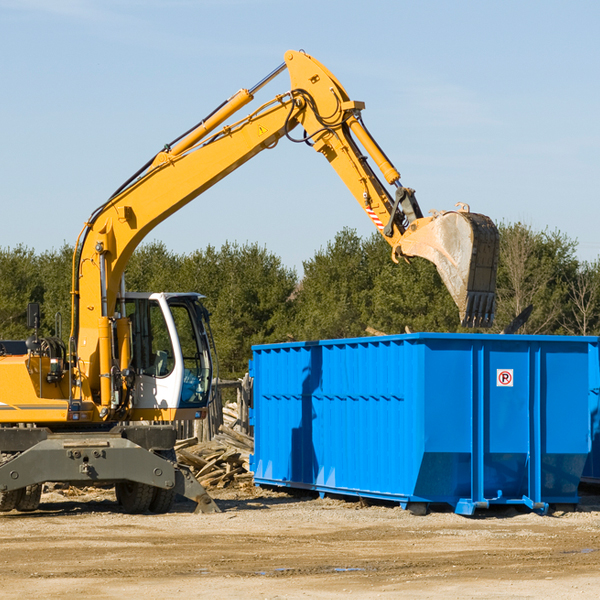 are there any restrictions on where a residential dumpster can be placed in Franklin Connecticut